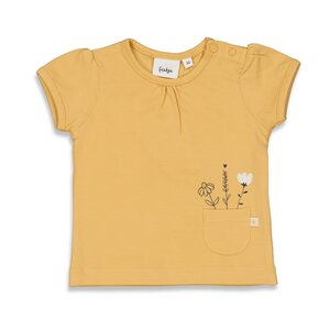 Feetje - T-shirt - Bloom - Yellow Ochre