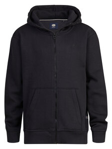 Petrol - Boys Sweater Hooded Zip - 9091 - Dark Black