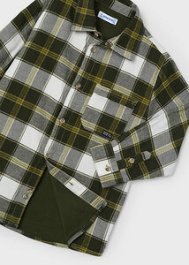 Mayoral - Checked Overshirt - 4107 - 82 - Musgo