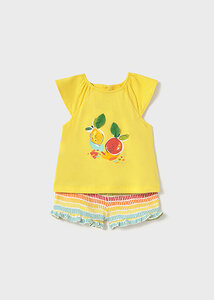 Mayoral - Baby - Set t-shirt & short - 1233 - 90 - Amarilo