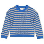 Jubel - Gebreide sweater streep - Amour Toujours - Blue