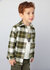 Mayoral - Checked Overshirt - 4107 - 82 - Musgo_